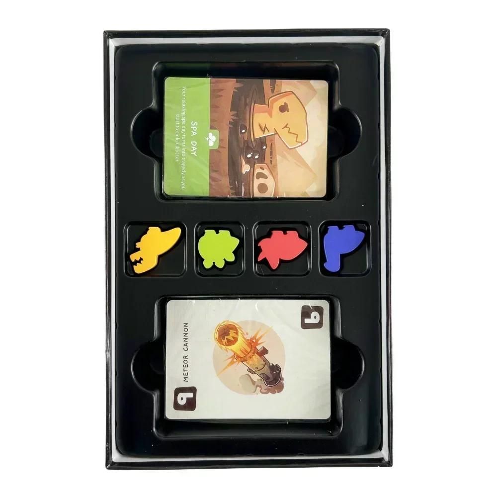 Jolies petits dinosaures anglais checs et drivations stratgiques de cartes fte jeu de socit Virus volution cartes de jeu d'action-vert clair image 2 | Rakuten