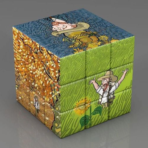 Cube magique pour enfants 3x3x3, jouets pour enfants, apprentissage éducatif, Puzzle 3x3, chef-d '?uvre du monde, Cubes de décompression pour adultes-type 8
