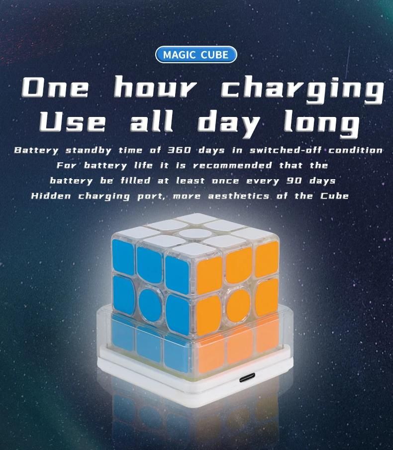 Yuxin Cube lumire 3x3 cube magntique 8 couleurs effet lumineux Cubo Magico Puzzle ducatif pour enfants cadeau jouet 3x3 Cube magique-Light shadow Cube image 10 | Rakuten