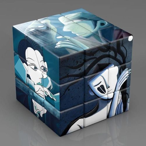 Cube magique pour enfants 3x3x3, jouets pour enfants, apprentissage éducatif, Puzzle 3x3, chef-d '?uvre du monde, Cubes de décompression pour adultes-type 4