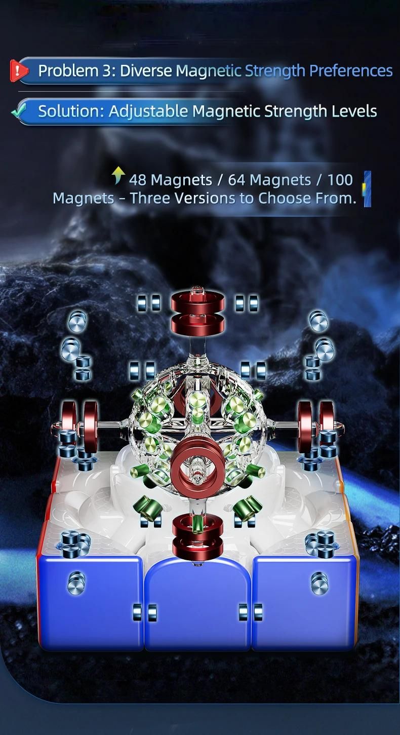 [JudyCube] Moyu Weilong V11 20M Maglev Ball-Core UV 3X3 Cube de vitesse magique magntique Fidget jouets Weilong WRM V11 Cubo Magico Puzzle-Magnetic UV image 6 | Rakuten