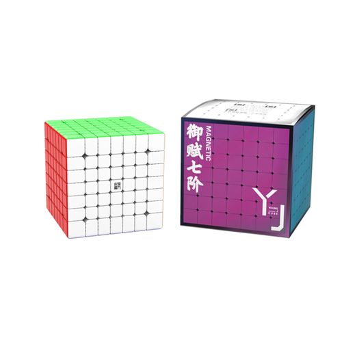 YJ Yufu V2M 7X7x7 Cube magique magnétique Cube de vitesse 7x7 Cubo Magico pour jouets éducatifs cadeaux pour enfants-Stickerless