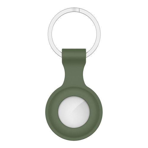 Couvercle de dispositif de suivi pour Air Tag Dog,manchon anti-rayures,étui de localisation de porte-clés,coque de - Dark Green