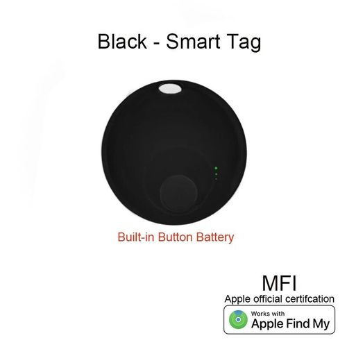 Mini traqueur GPS intelligent pour IOS,Apple Find My Andrea ITag,dispositif de rappel anti-perte,localisateur classé - Black-D4844