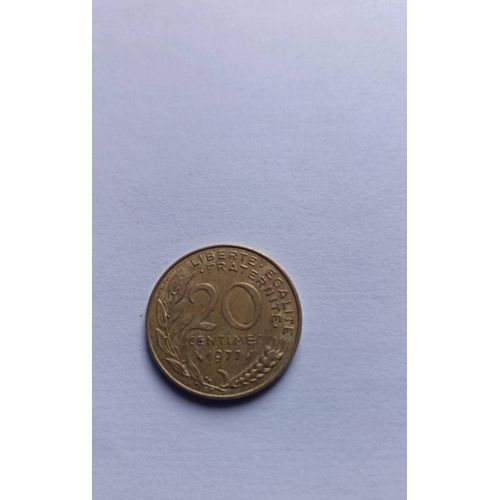 20 Centimes Republique Française 1977