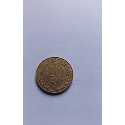 20 Centimes Republique Française 1980