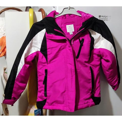 Anorak Avec Polaire Rose Et Noir Est. 1989 Place - T 5-6 Ans