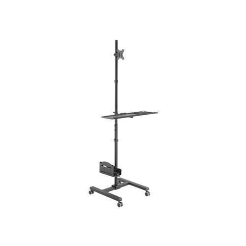 Equip Carrello Multimediale Mobile Nero per Monitor 17-32" VESA Regolabile 8kg