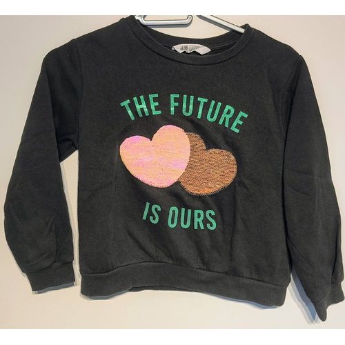 Sweat Noir H&M - T 7-8 Ans