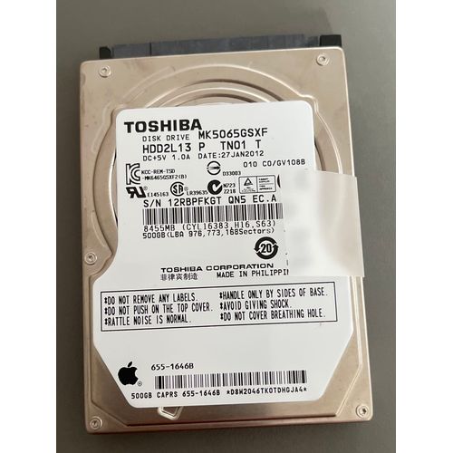 Toshiba 500 Go MK5065GSXF