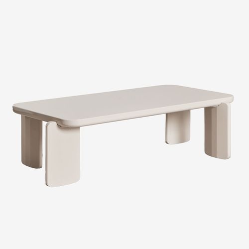 Table Basse Rectangulaire 120x60 Cm En Mdf Genève Tapioca Beige