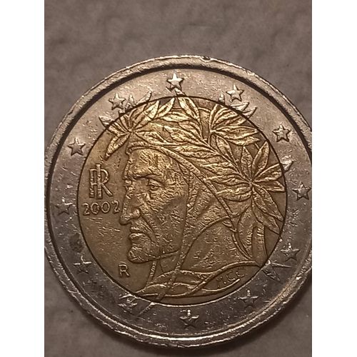 Pièce De Monnaie 2 Euros Dante