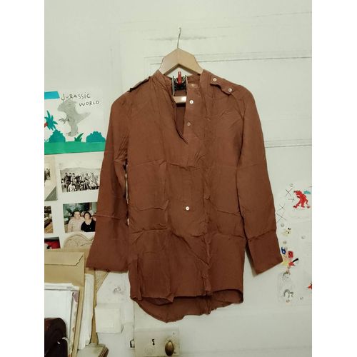 Blouse Marron 36 S Zara Basic.