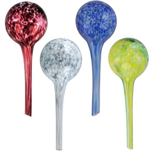 Set Boule d'irrigation en verre pour plantes d'intérieur couleurs variées 310 ml