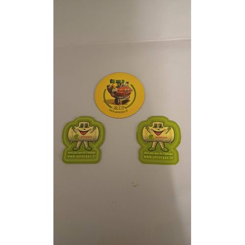 Liste 3 Magnets Vintage Antargaz