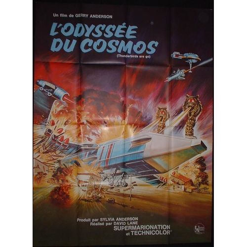 Thunderbirds Are Go - L'Odyssée Du Cosmos * David Lane - Film 1968 * Affiche De Cinema Originale Ancienne 120x160 Cm * Marionettes ; David Lane - Film De Science-Fiction