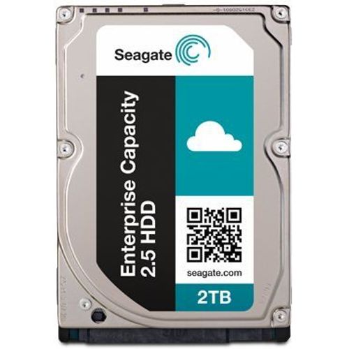Seagate Exos 7E2000 ST2000NX0283 - Disque dur - chiffré - 2 To - interne - 2.5" SFF - SATA 6Gb/s - nearline - 7200 tours/min - mémoire tampon : 128 Mo - Self-Encrypting Drive (SED)
