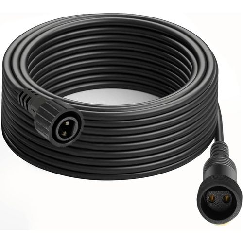 KAL-Rallonge Guirlande Exterieure 6M Prolongateur Electrique, Ip65 Étanche Rallonge Electrique 2 Pin Rallonge Guirlande Avec Connecteurs Mâle Et Femelle Pour Guirlande Lumineuse De Noël