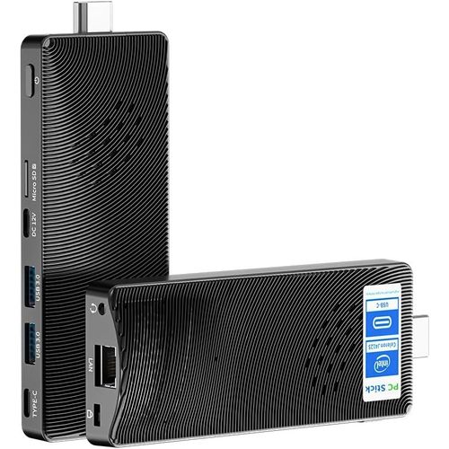 CHECARZHN--NO1-Mini Pc Stick Win 11 Pro Sans Ventilateur,N4000 4Go Ddr4 64Go Rom Compute Stick, Pd3.0 Gigabit Ethernet Wifi Bluetooth 4.2 Soutien 2×4K Uhd @60Hz Micro Pc