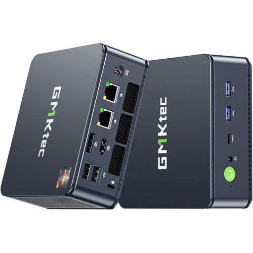 CHECARZHN--NO1-Nucbox M5 Plus Mini-Pc Gaming - Mini-Ordinateur Amd Ryzen 7 5825U Avec 32 Go (2X16 Go) Ddr4, Ssd Pcie 3.0 512 Go, Micro-Pc Avec Double Lan 2,5G Et Triple Affichage - Noir