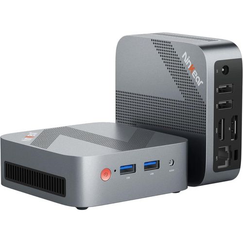 CHECARZHN--NO1-Mini Pc W-11, Mini Ordinateur Intel N150 Oeuvrant À 3,6 Ghz, Une Ram 16Go Ddr4 512Go Ssd M.2 Mini Pc Gamer, Double Affichage 4K, Hdmi/Dp, Usb 3.0/Wifi 5/Bt 5, Adapté À La Maison Et Au