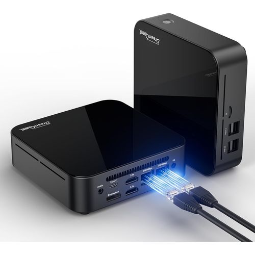 CHECARZHN--NO1-Mini Pc Intel Celeron N100 3.4Ghz 16 Go De Ram 512 Go De Ssd Mini Desktop Computer Type-C,4K Hdmi,De Wifi 5,Bt 5.2 Et D'Un Ethernet Gigabitmini Ordinateur
