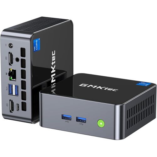 CHECARZHN--NO1-Mini Pc Intel I5-12450H(Turbo 4.4 Ghz) 32Gb Ddr4 1Tb M.2 Nvme Ssd Mini Computers, Usb 3.2, Type-C/Wifi 6, Bt5.2, Rj45 2.5G/ 4K Triple Display Desktop Pc