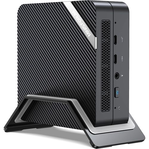 CHECARZHN--NO1-Um773 Lite Mini Pc Amd Ryzen 7 7735Hs Jusqu'À 4,75 Ghz Amd Radeon Graphics Mini Ordinateur, 2 X Hdmi, 1 X Usb4, 1 X Usb C, 4 X Usb 3.2, Wifi 6, Bt5.2,Pas De Ram/Ssd