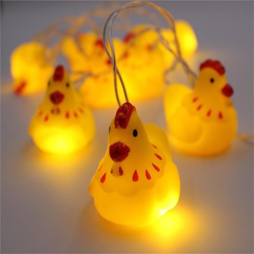 KAL-Guirlande Lumineuse 1,5 M À 10 Led - Motif Animal De Dessin Animé - Pour Chambre À Coucher - Fonctionne Avec Piles - Pour Chambre À Coucher, Anniversaire, Fête - Décoration De Fête - Motif Renne
