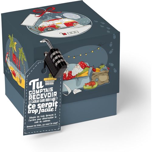 Boîte Cadeau Pour Noël, Emballage De Jeu D'énigmes Pour Argent-Cadeau, Casse-Tête De