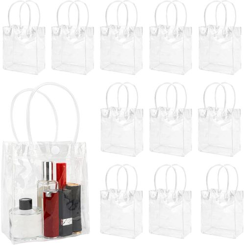 Lot De Sacs Cadeaux En Pvc Transparent Avec Anse, S, Petits Sacs À Langer Transparents