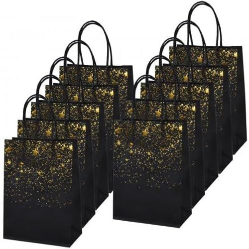 Lot De 10 Sacs Anniversaire Enfant, Sacs De Cadeau, Bonbon Anniversaire Sacs, Pochette Fête, Pochette Cadeau Kraft, Pochette Surprise Enfant, Sac En Papier Avec De Poignée, Sachet Kraft