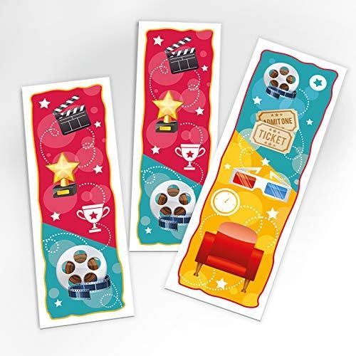 Lot De 12 Marque-Pages Au Cinéma - Petit Cadeau Pour Anniversaire D'enfant, Fille, Garçon Et Adulte