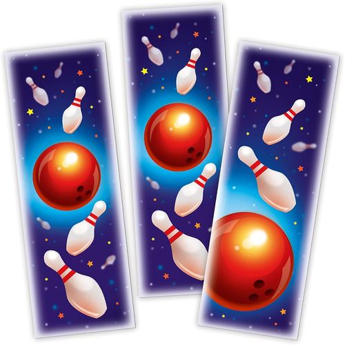 Lot De 12 Marque-Pages Pour Garçons, Bowling, Fête De Bowling, Multicolores, Cadeau Pour Anniversaire D'enfant, Cadeaux D'invités Pour Garçons Et Filles