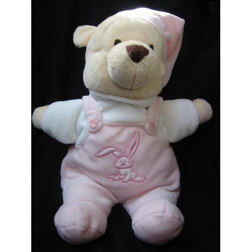 Doudou  Winnie The Pooh  Rose Brode Pull Blanc