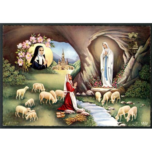 Carte Postale N° 109, Lourdes, L'Apparition
