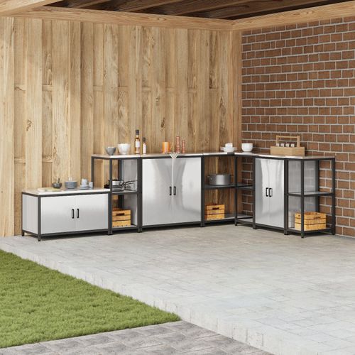 Vidaxl Étagère De Rangement De Cuisine Argenté 60 X 50 X 92 Cm