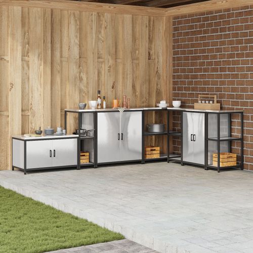 Vidaxl Étagère De Rangement De Cuisine Argenté 60 X 50 X 92 Cm