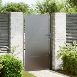 vidaXL Porte de Jardin Noir 100 x 175 cm Acier