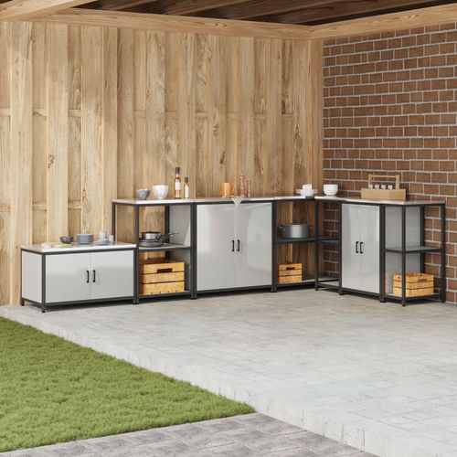 Vidaxl Étagère De Rangement De Cuisine Argenté 60 X 50 X 92 Cm