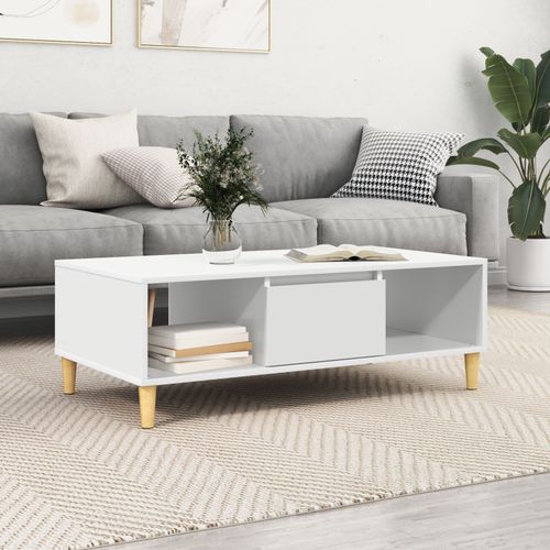 Vidaxl Table Basse Blanc