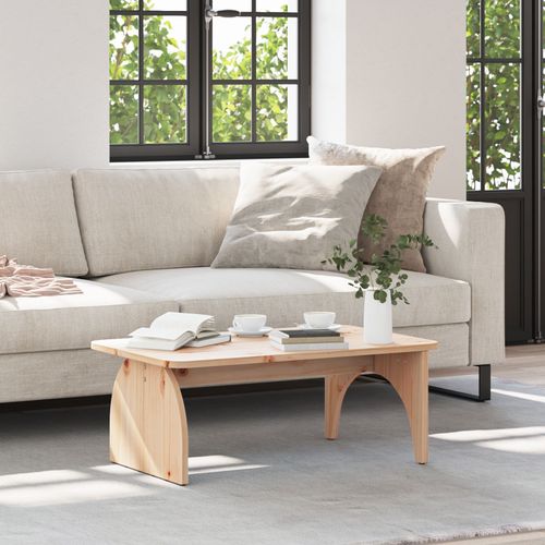 Vidaxl Table Basse Naturel 80 X 50 X 31 Cm Bois De Pin Massif