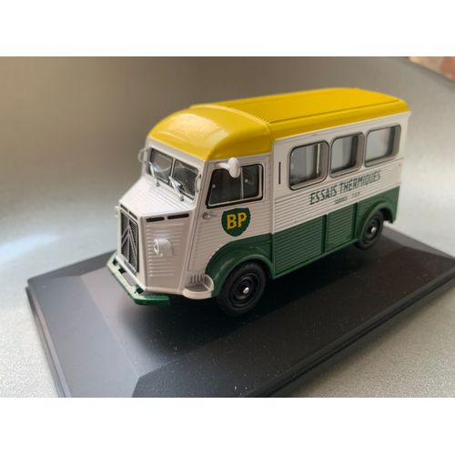 A Vendre. Véhicule Miniature Échelle 1/43 E Citroen « Tube Hy » Bp Essais Thermique  Laboratoire Ambulant 1961. Bp Essais Thermiques Modèle Presse Hy32. 1/43 - Monté Métal