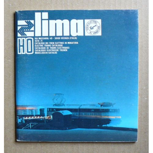 Catalogue Lima: Treni Elettrici In Miniatura - Ho - Italie - 1970/71-Lima