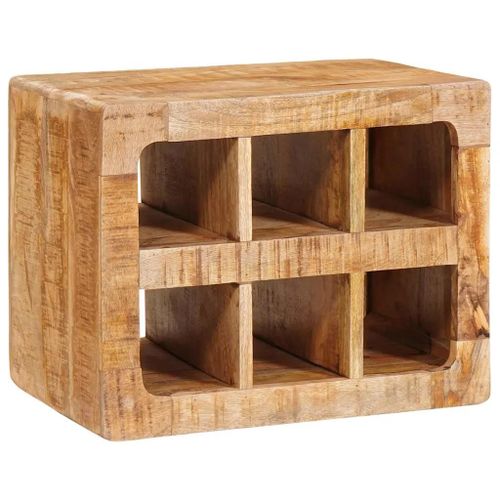 Vidaxl Étagère À Vin Marron 44 X 30 X 35 Cm Bois De Mangue Massif