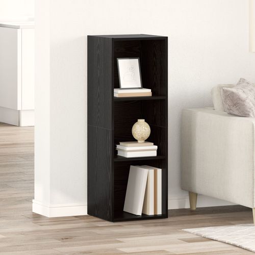 Vidaxl Meuble Tv Avec Stockage Chêne Noir Bois D'ingénierie