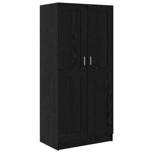Vidaxl Armoire Chêne Noir 82.5 X 51.5 X 180 Cm Bois D'ingénierie