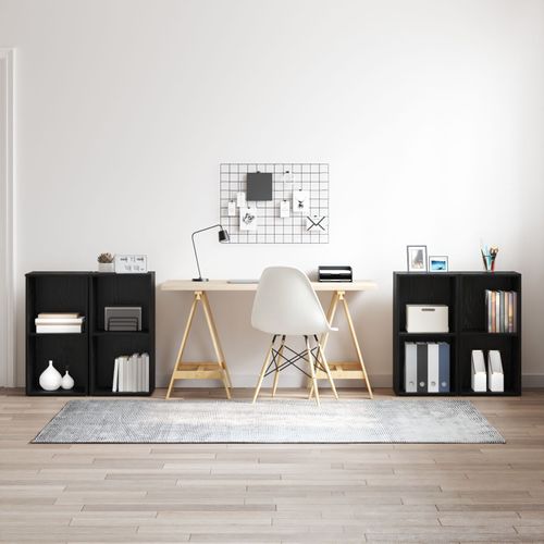 Vidaxl Ensemble Meuble Tv 4 Pcs Chêne Noir 72 X 35 X 36.5 Cm