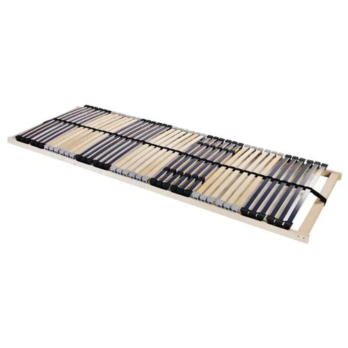 Vidaxl Sommier À Lattes Marron 120 X 190 Cm Bois De Hêtre Massif