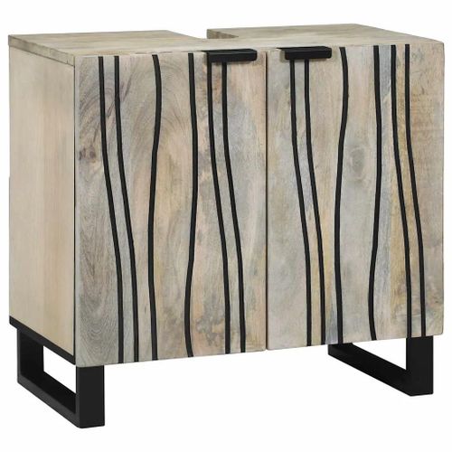 Vidaxl Armoire D'évier Avec Étagère Avec Stockage Avec Porte Mno 62 X 33 X 58 Cm